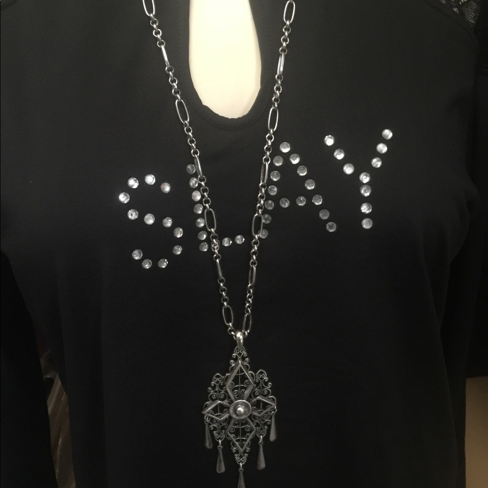 Long Bold Cross Statement Necklace ☦️